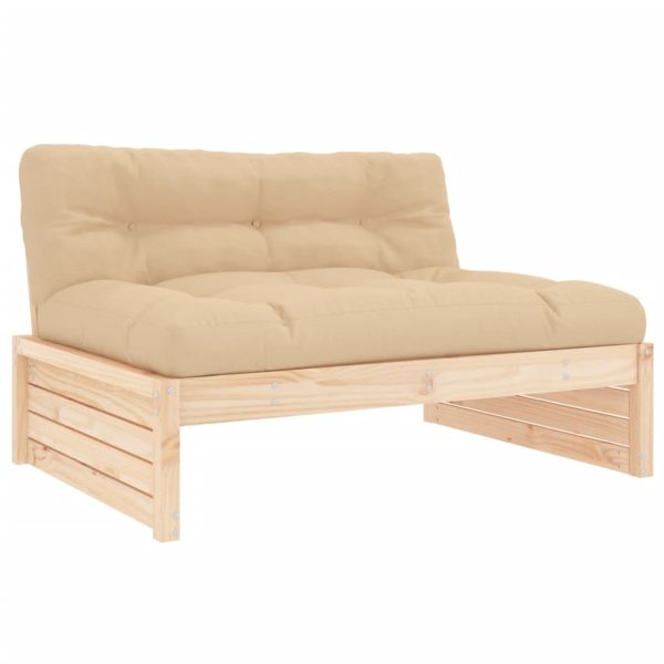 Set Divani Da Giardino 5 Pz Con Cuscini In Legno Massello - Image 4
