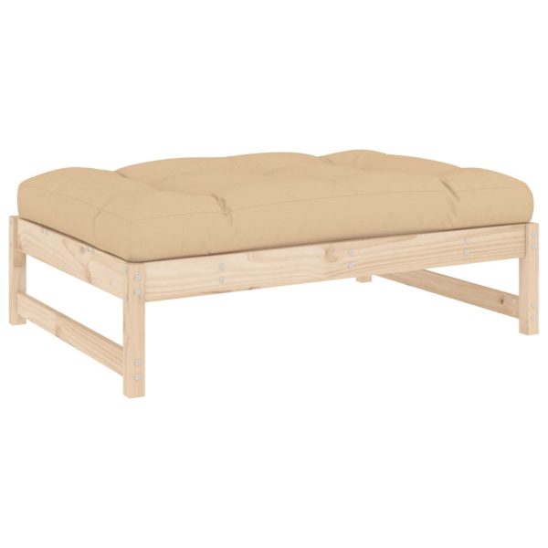 Set Divani Da Giardino 5 Pz Con Cuscini In Legno Massello - Image 5