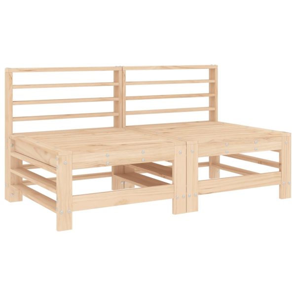 Set Salotto Da Giardino 7 Pz In Legno Massello Di Pino - Image 3
