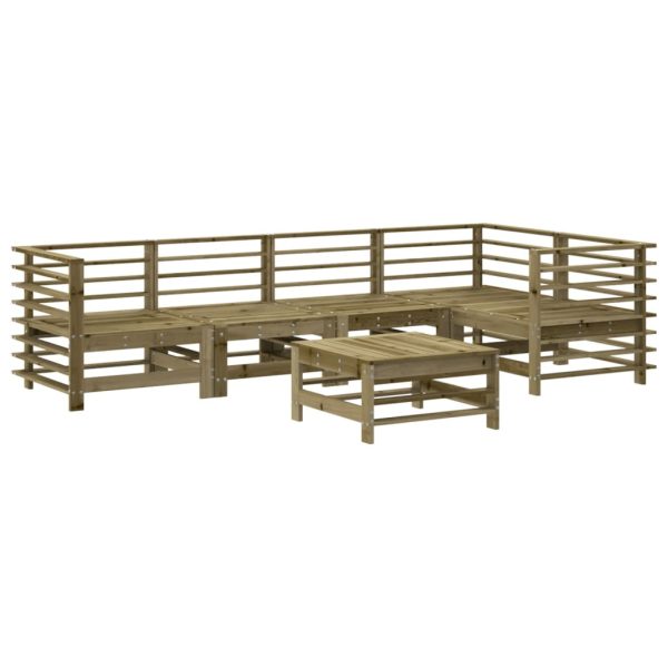 Set Salotto Da Giardino 6 Pz In Legno Impregnato Di Pino - Image 2