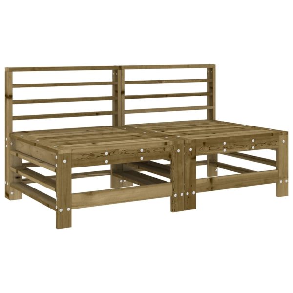 Set Salotto Da Giardino 6 Pz In Legno Impregnato Di Pino - Image 5