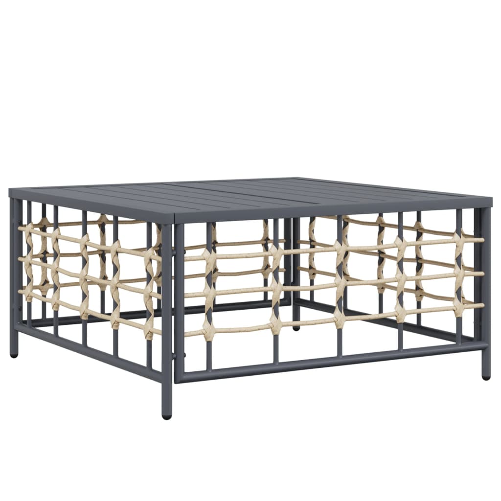 Set Divani Da Giardino 4 Pz Con Cuscini Antracite In Polyrattan - Image 6