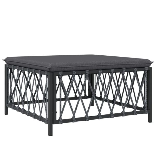 Set Salotto Da Giardino 6 Pz Con Cuscini In Acciaio Antracite - Image 6