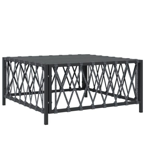 Set Salotto Da Giardino 6 Pz Con Cuscini In Acciaio Antracite - Image 6