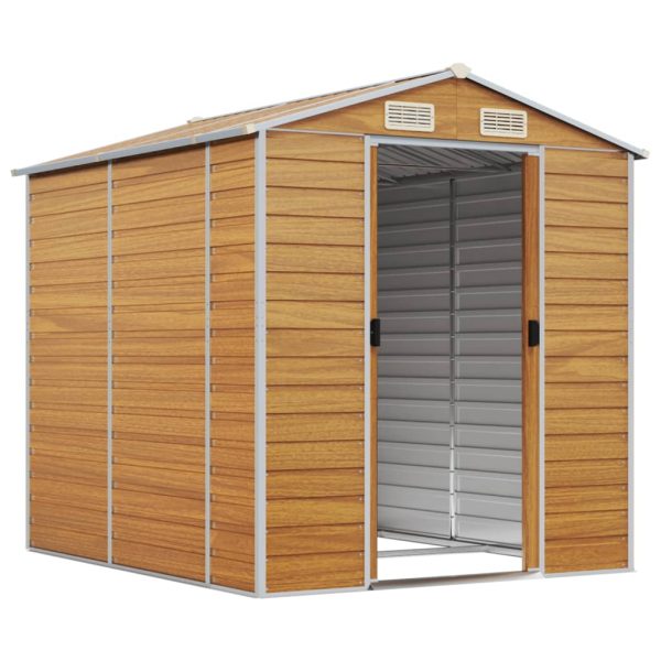 Capanno Giardino Marrone Chiaro 191x215x198cm Acciaio Zincato - Image 3