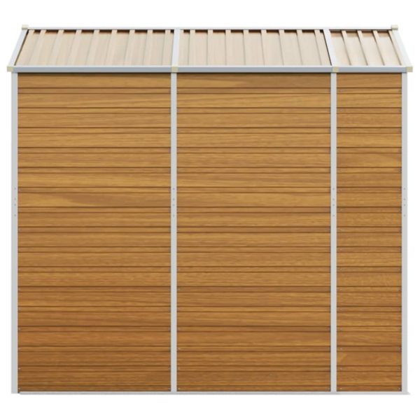 Capanno Giardino Marrone Chiaro 191x215x198cm Acciaio Zincato - Image 6