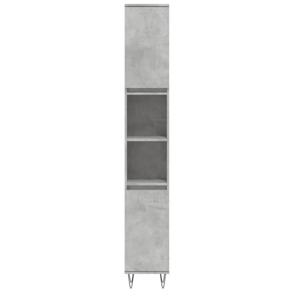 Set Mobili Da Bagno 3 Pz Grigio Cemento In Legno Multistrato - Image 6