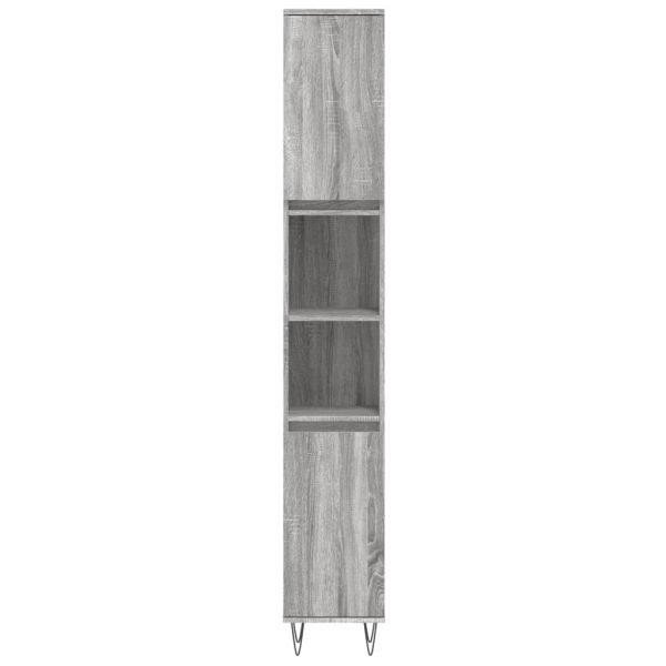 Set Mobili Da Bagno 3 Pz Grigio Sonoma In Legno Multistrato - Image 6