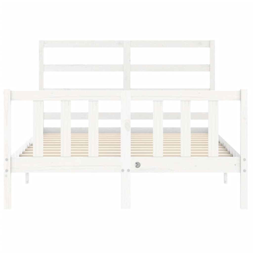 Giroletto Senza Materasso Bianco 140x200 Cm Legno Massello Pino - Image 6