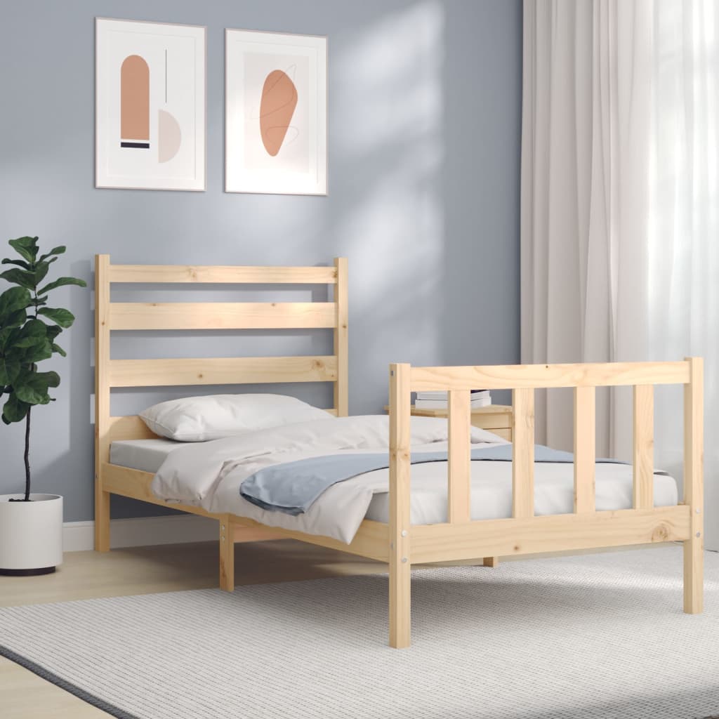 Giroletto Senza Materasso 90x200 Cm In Legno Massello Di Pino