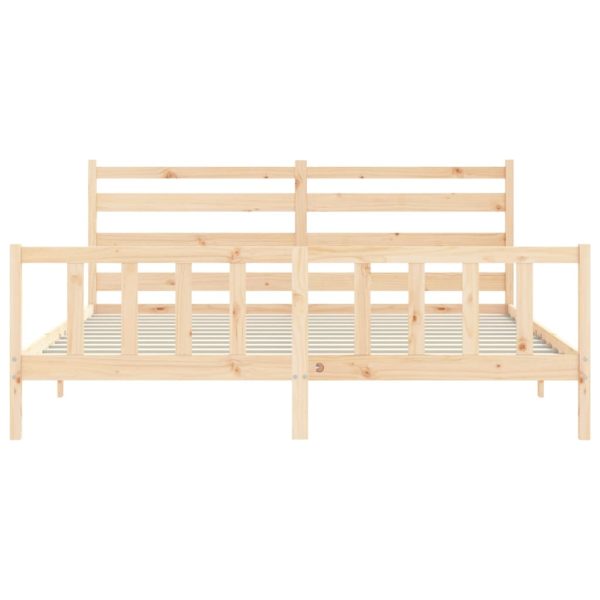 Giroletto Senza Materasso 200x200 Cm In Legno Massello Di Pino - Image 6