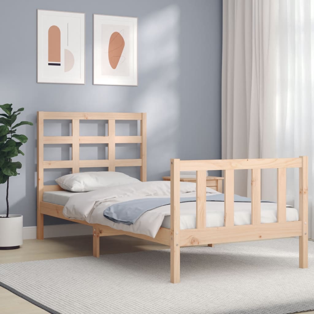 Giroletto Senza Materasso 90x200 Cm In Legno Massello Di Pino