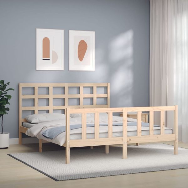 Giroletto Senza Materasso 160x200 Cm In Legno Massello Di Pino