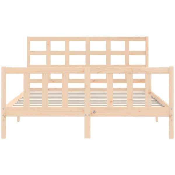 Giroletto Senza Materasso 160x200 Cm In Legno Massello Di Pino - Image 6