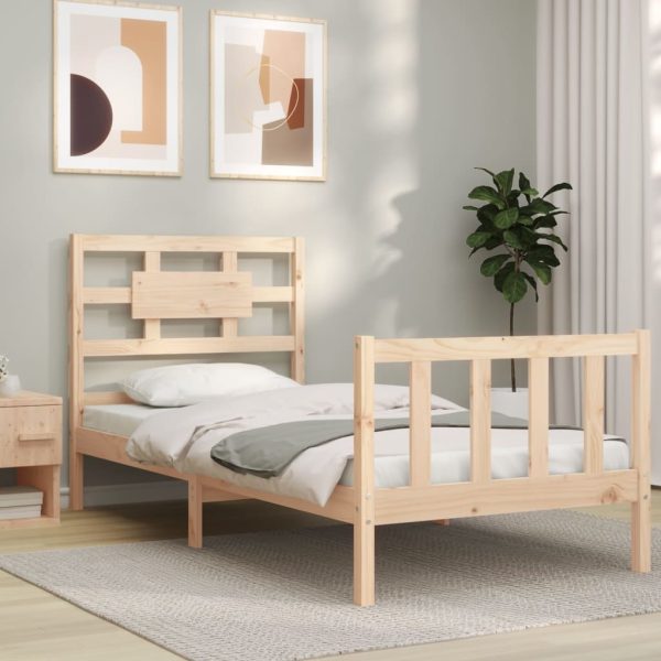 Giroletto Senza Materasso 90x200 Cm In Legno Massello Di Pino