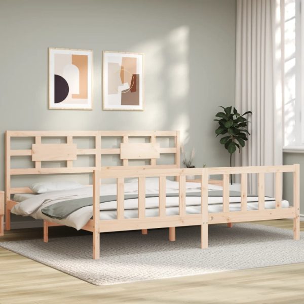 Giroletto Senza Materasso 200x200 Cm In Legno Massello Di Pino