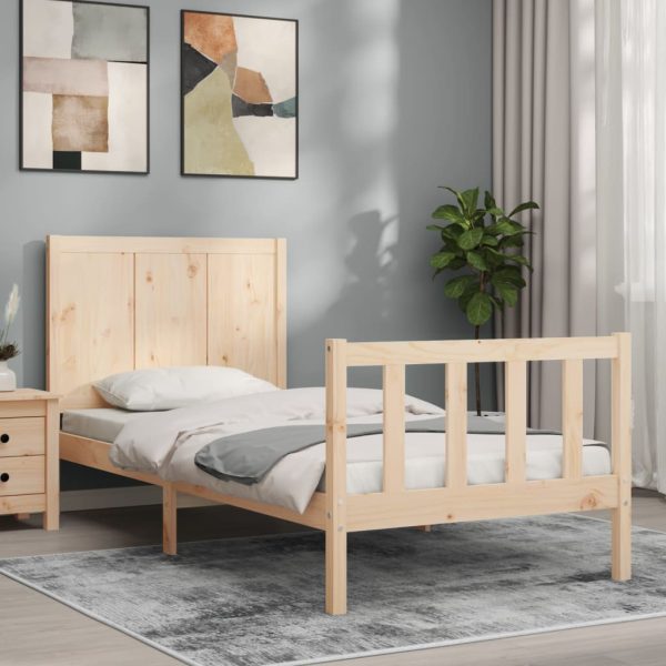 Giroletto Senza Materasso 100x200 Cm In Legno Massello Di Pino