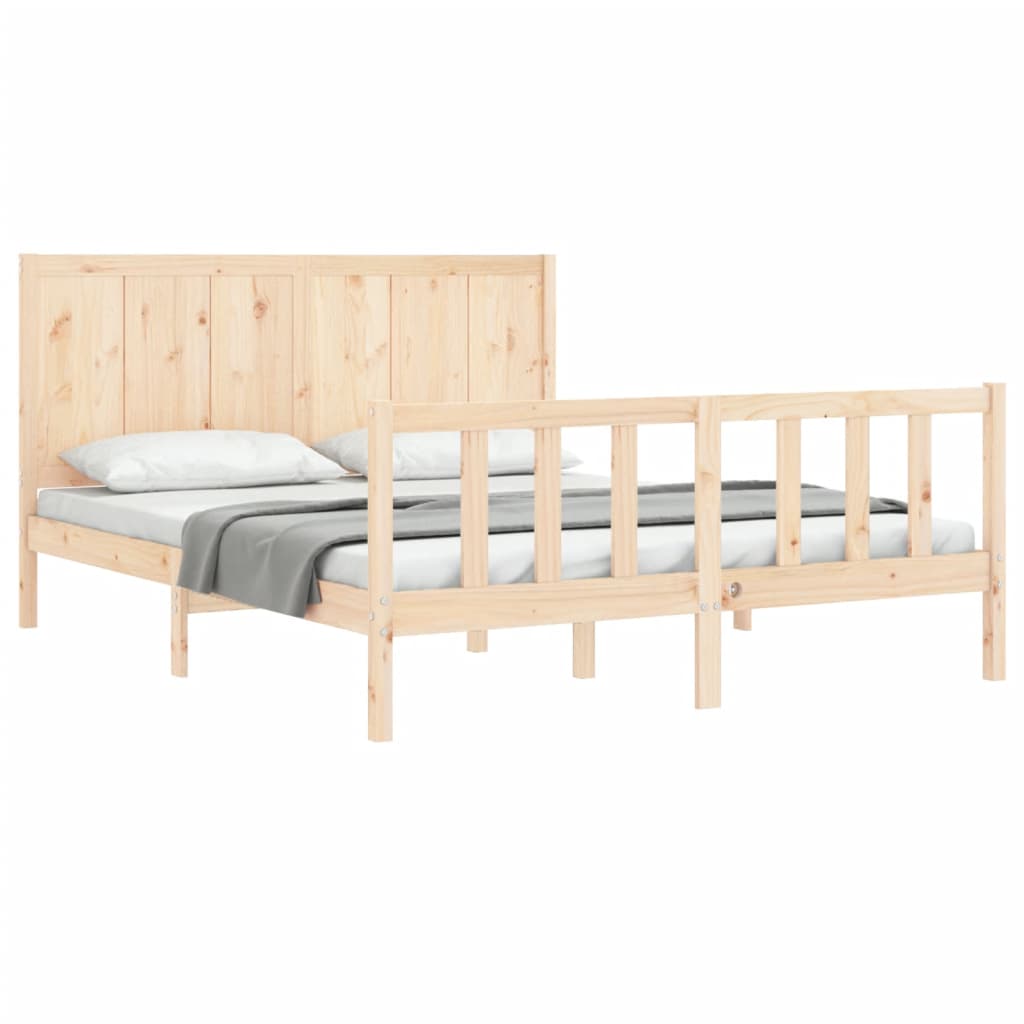 Giroletto Senza Materasso 160x200 Cm In Legno Massello Di Pino - Image 3