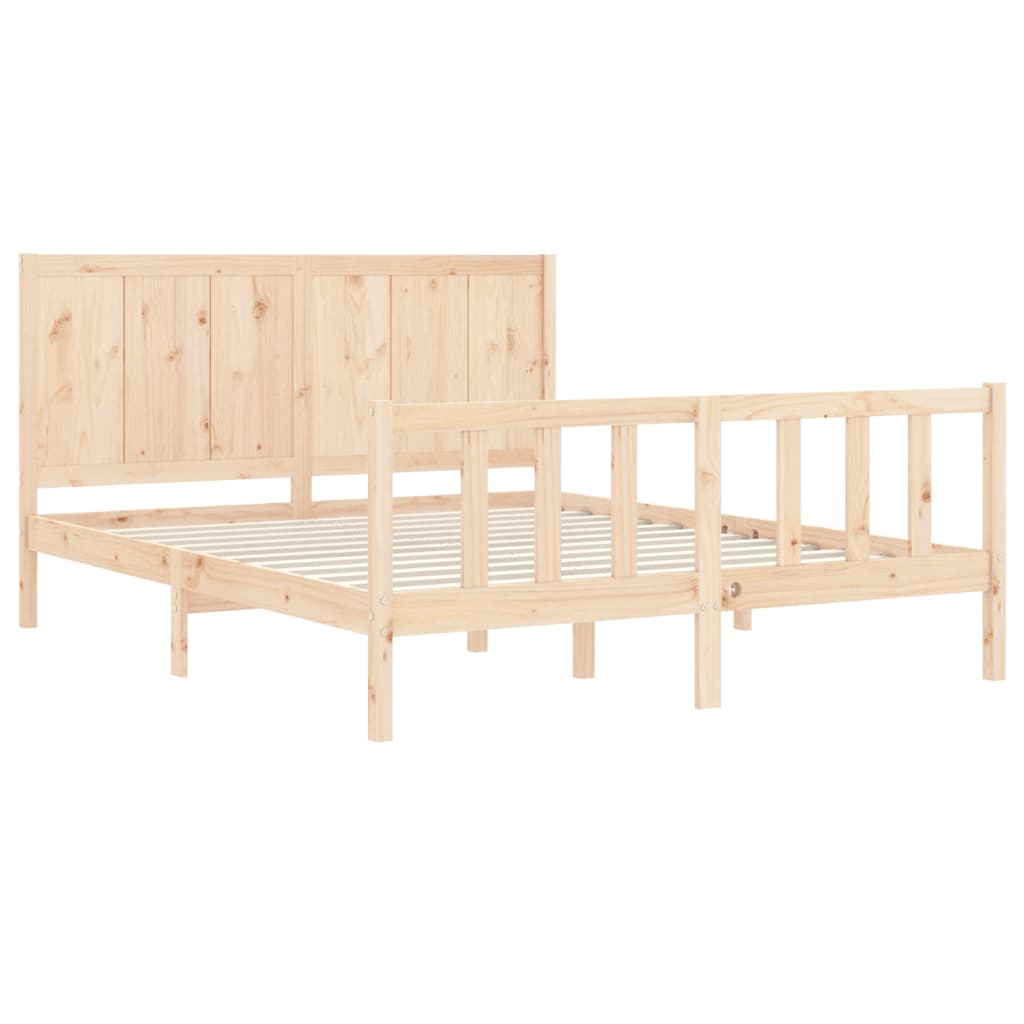 Giroletto Senza Materasso 160x200 Cm In Legno Massello Di Pino - Image 5
