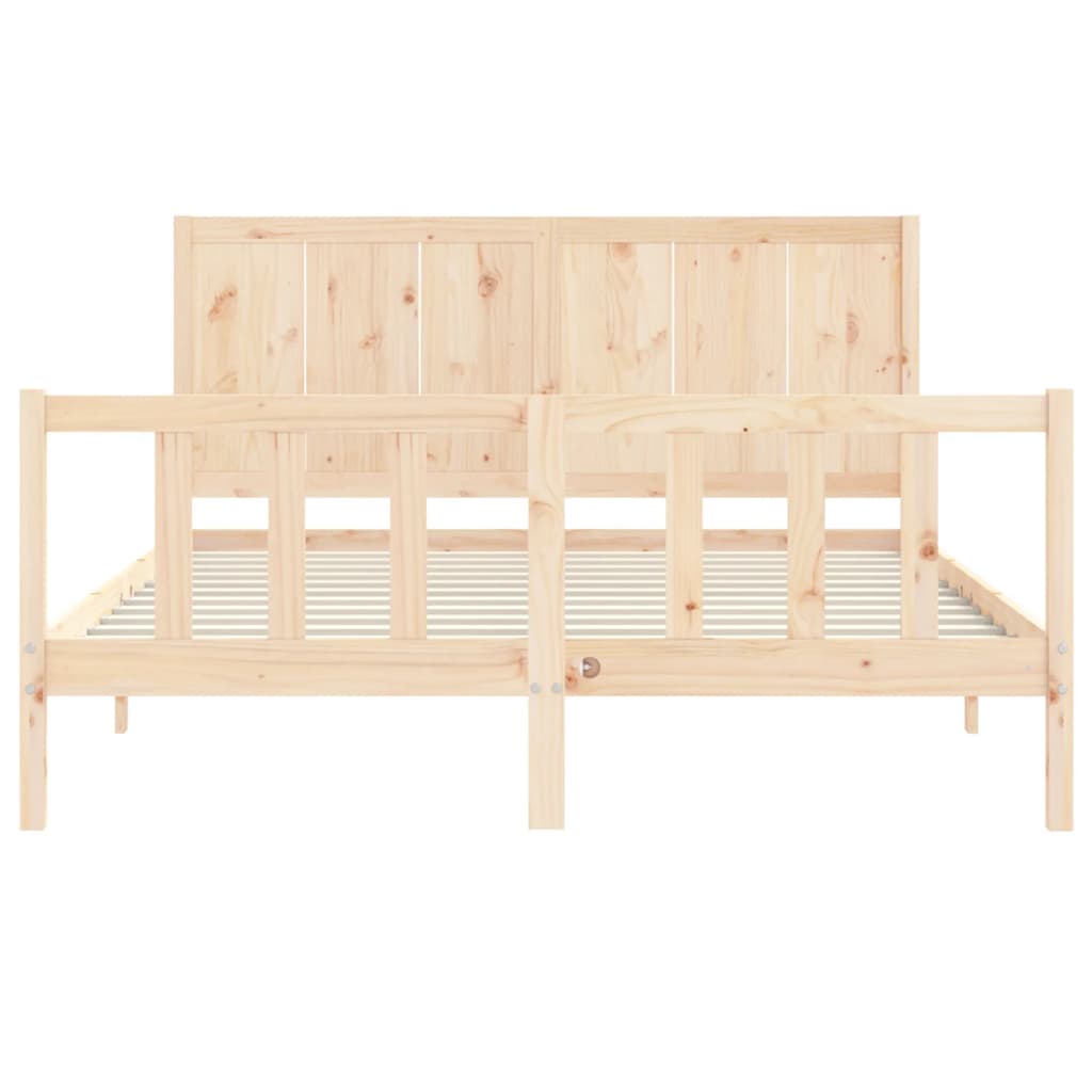 Giroletto Senza Materasso 160x200 Cm In Legno Massello Di Pino - Image 6