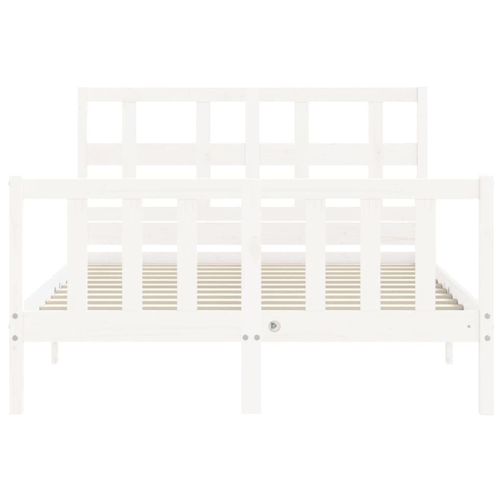 Giroletto Con Testiera Bianco Small Double Legno Massello - Image 6