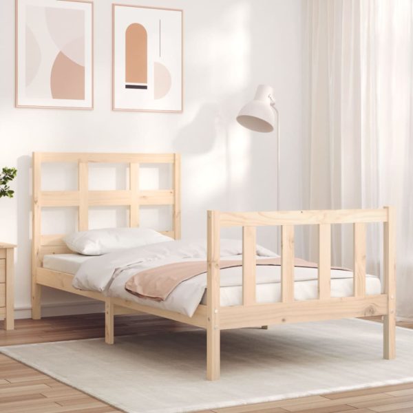 Giroletto Senza Materasso 90x200 Cm In Legno Massello Di Pino