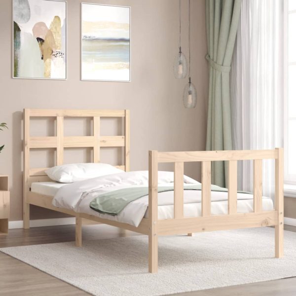 Giroletto Senza Materasso 90x200 Cm In Legno Massello Di Pino - Image 3