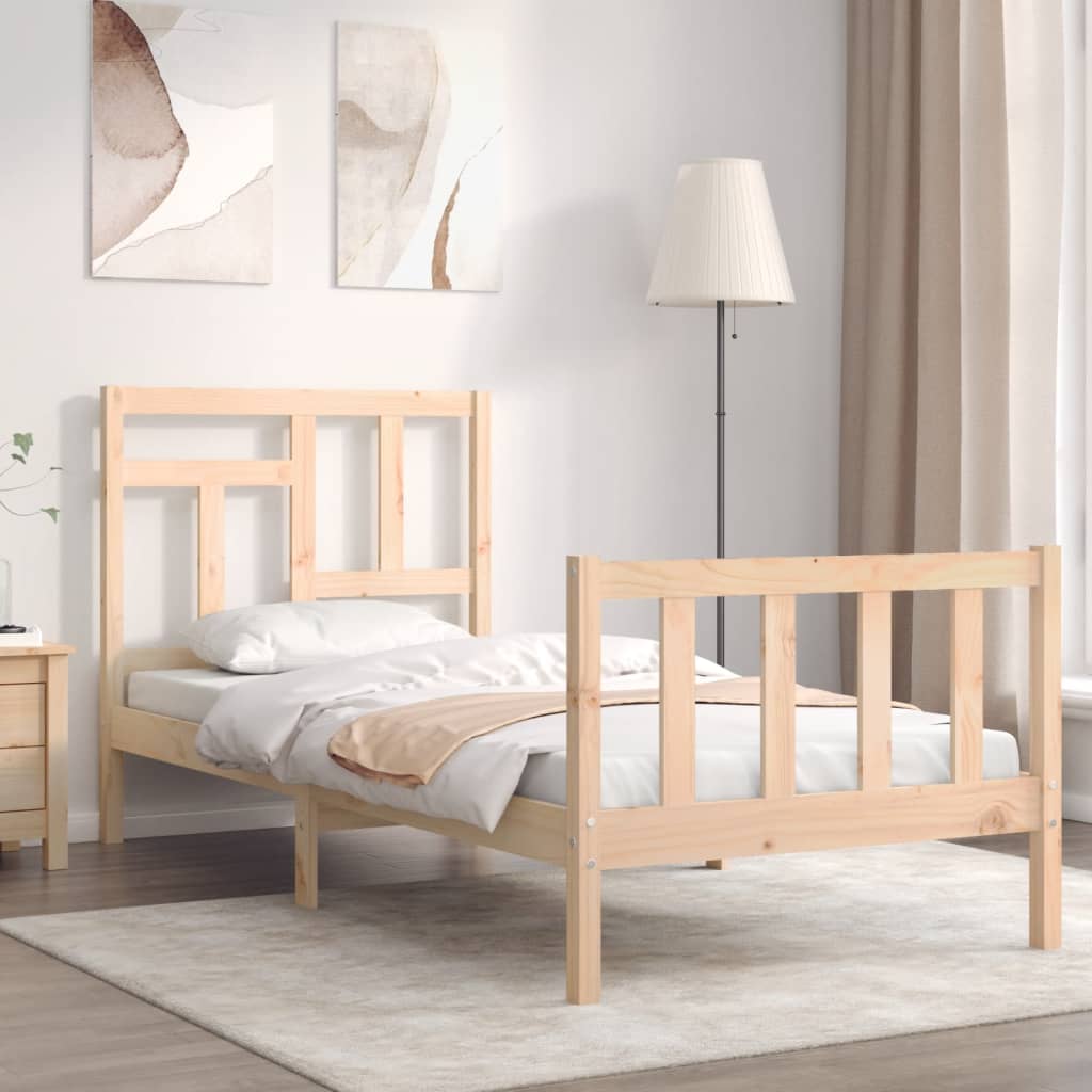 Giroletto Senza Materasso 90x200 Cm In Legno Massello Di Pino