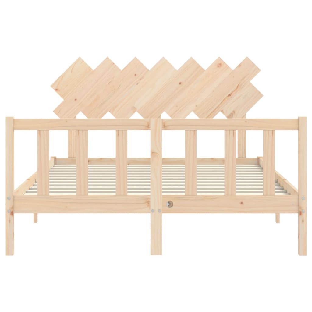 Letto Senza Materasso 140x190 Cm In Legno Massello Di Pino - Image 6