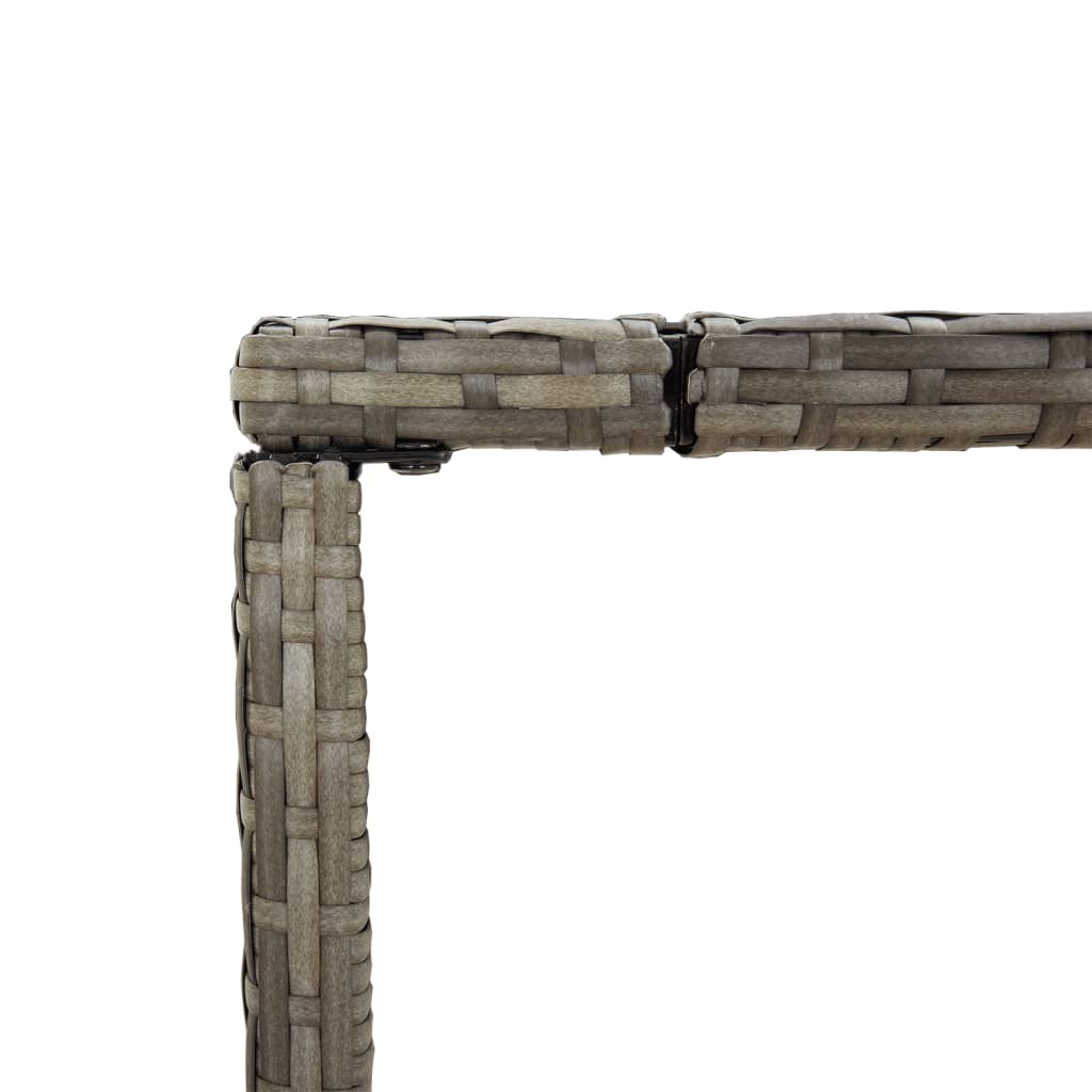 Set Bar Da Giardino 5 Pz Con Cuscini In Polyrattan Grigio - Image 6