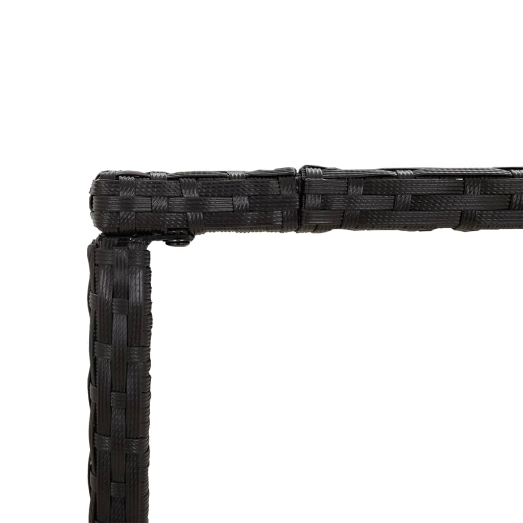 Set Bar Da Giardino 5 Pz Con Cuscini In Polyrattan Nero - Image 6