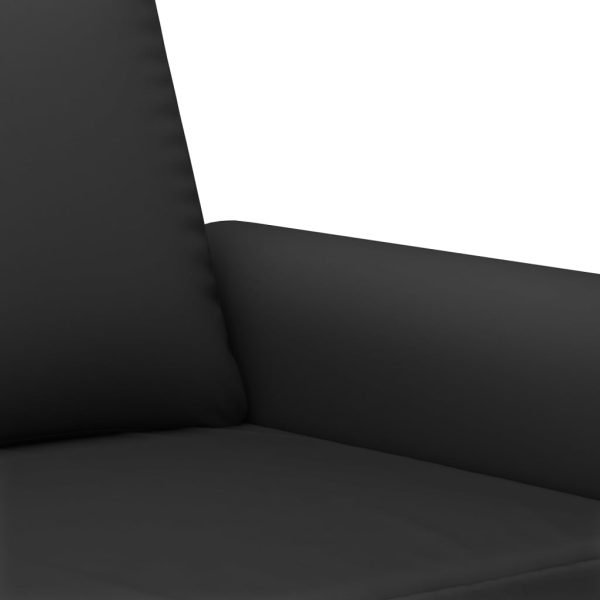 Set Di Divani 2 Pz Con Cuscini Nero In Velluto - Image 5