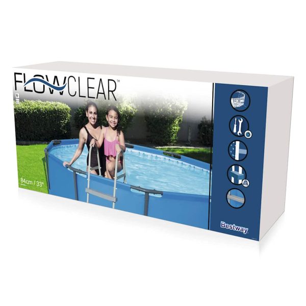 Bestway Scaletta Di Sicurezza Per Piscine A 4 Gradini Flowclear 122 cm - Image 6