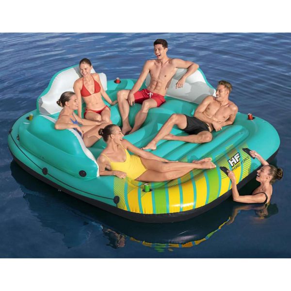 Bestway Isola Gonfiabile Per 5 Persone Sunny Lounge 291x265x83 cm - Image 3