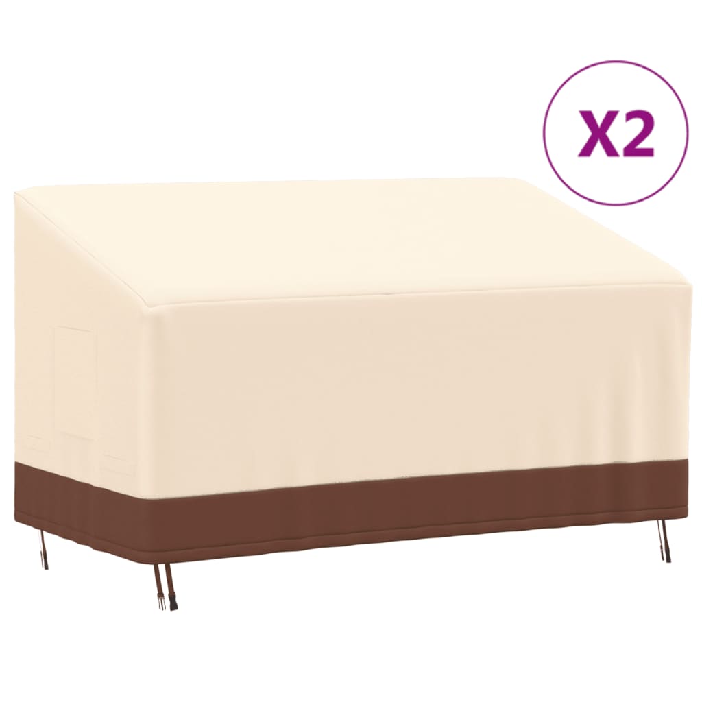 Coperture Per Panca A 3 Posti 2pz 159x84x56/81 Cm 600d Oxford