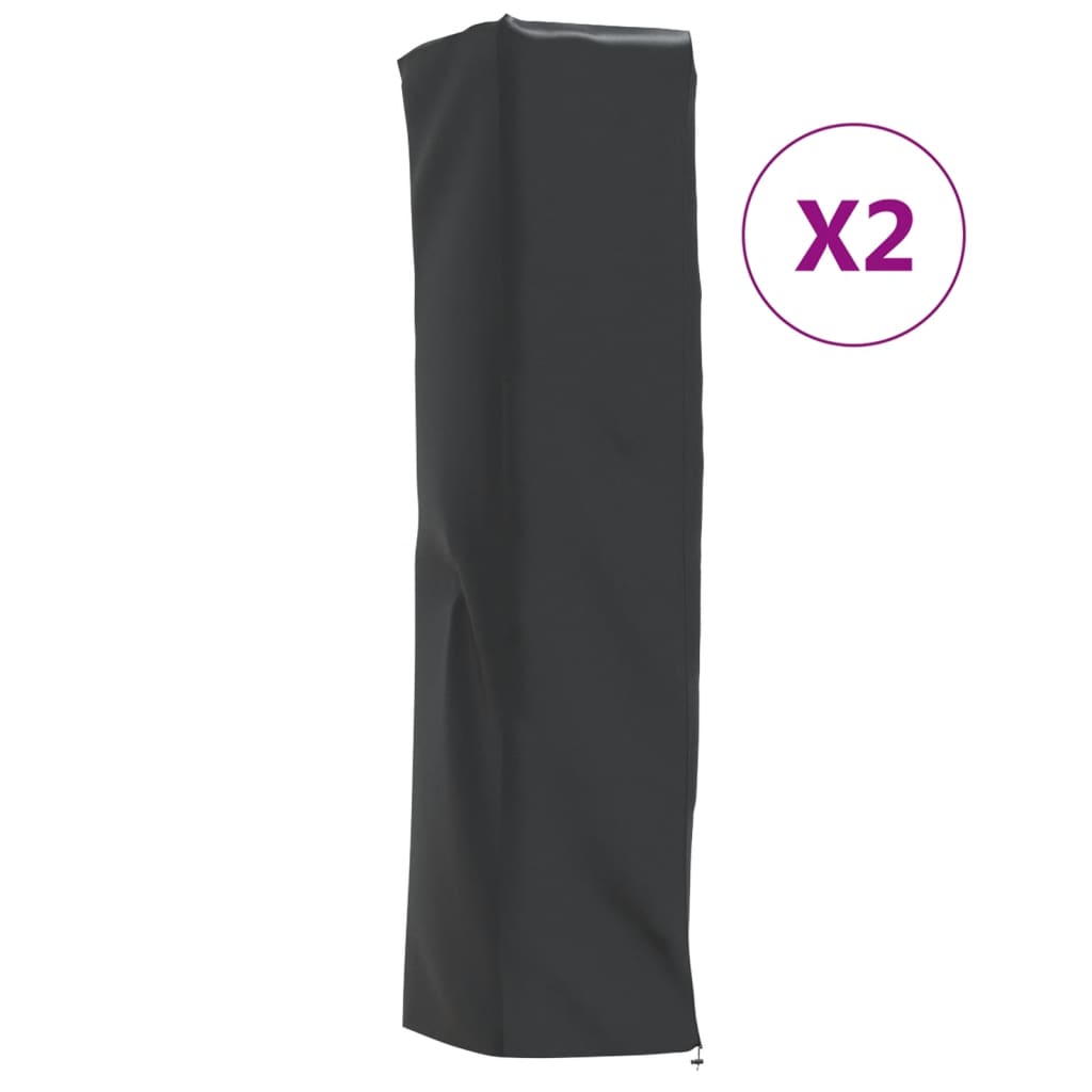 Coperture Per Stufa 2pz Forma Piramide 58x58x228cm 420d Oxford