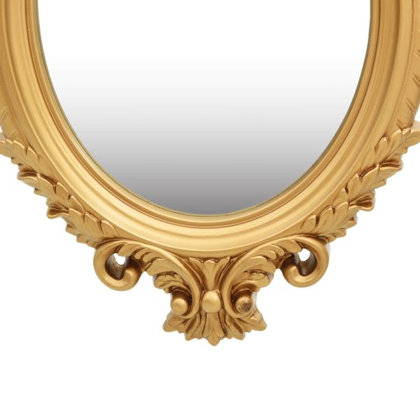 Specchio Da Parete Stile Castello 56x76 Cm Oro - Image 3