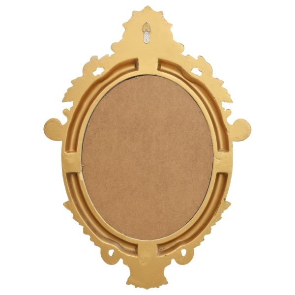Specchio Da Parete Stile Castello 56x76 Cm Oro - Image 4