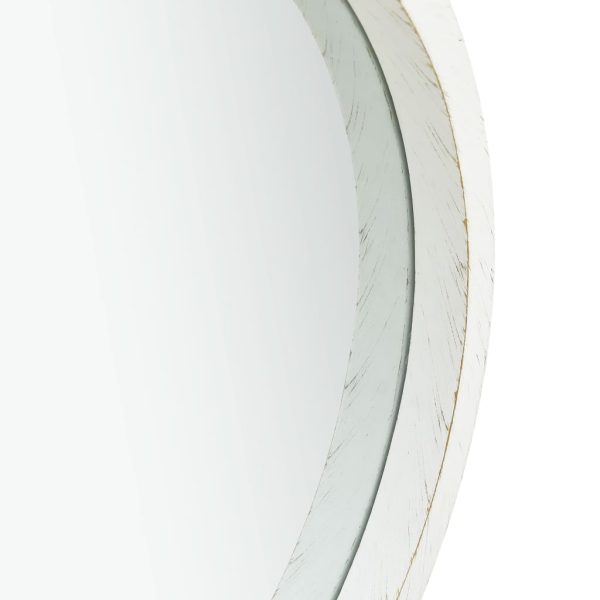 Specchio Da Parete Con Cinghia 40 Cm Bianco - Image 3