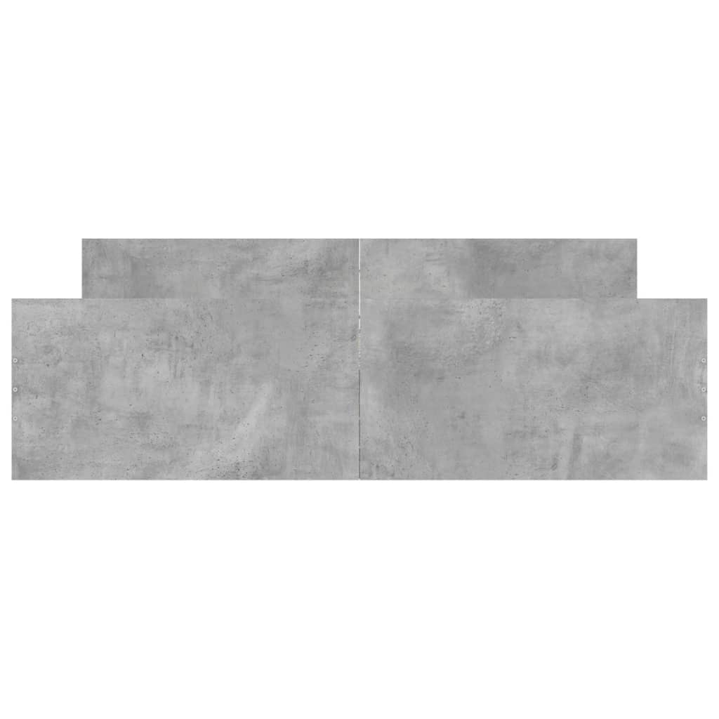Giroletto Con Testiera E Pediera Grigio Cemento 140x200 cm - Image 4