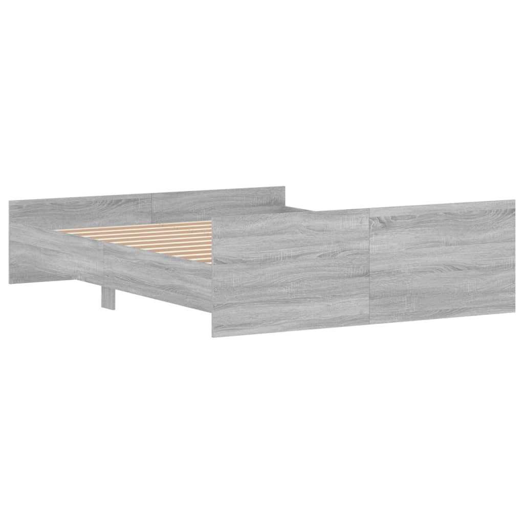 Giroletto Con Testiera E Pediera Grigio Sonoma 140x200 cm - Image 6
