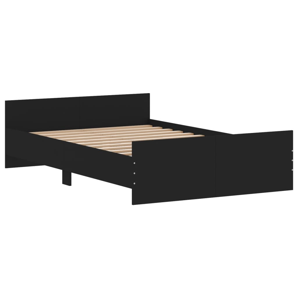 Giroletto Con Testiera E Pediera Nero 120x190 cm - Image 3