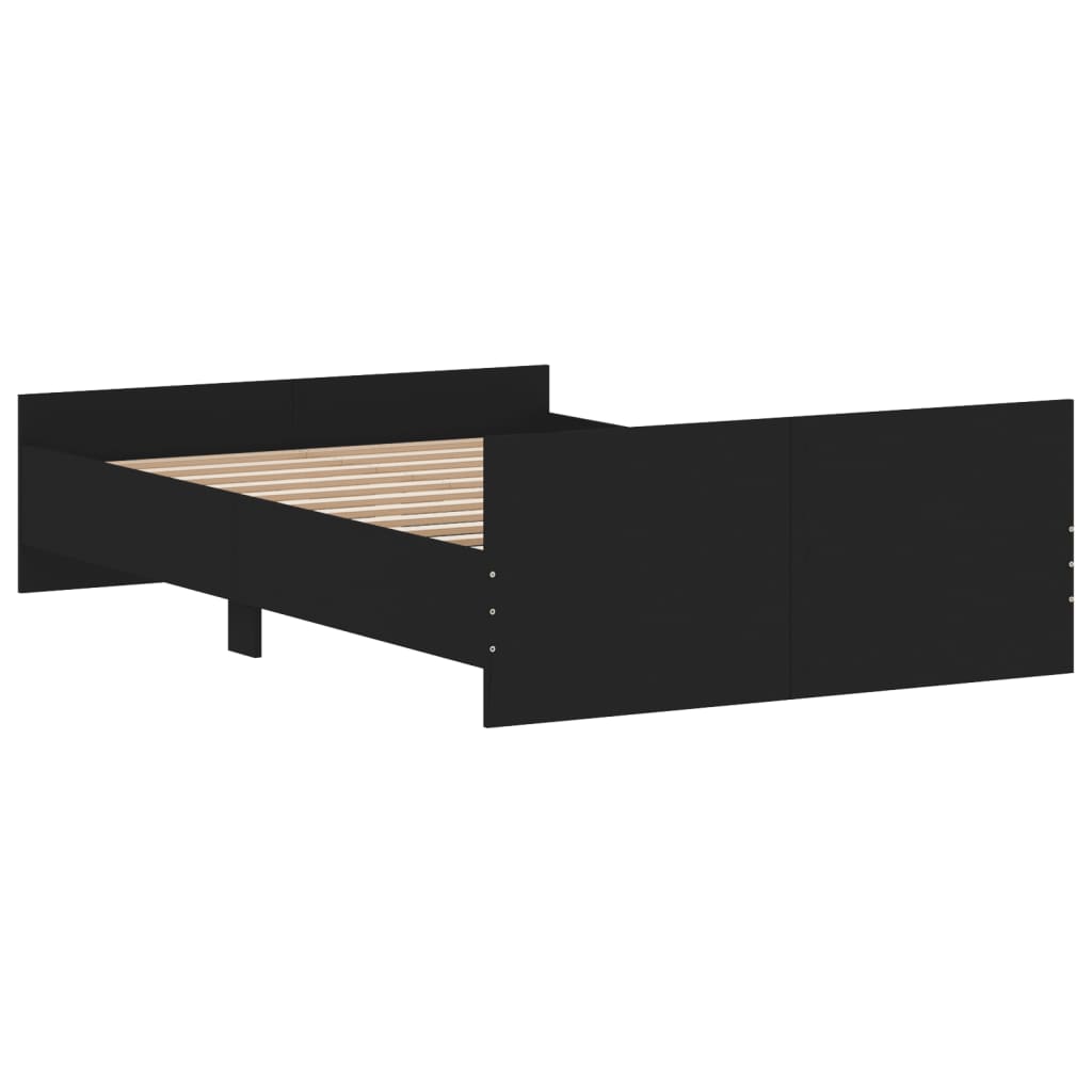 Giroletto Con Testiera E Pediera Nero 120x190 cm - Image 6