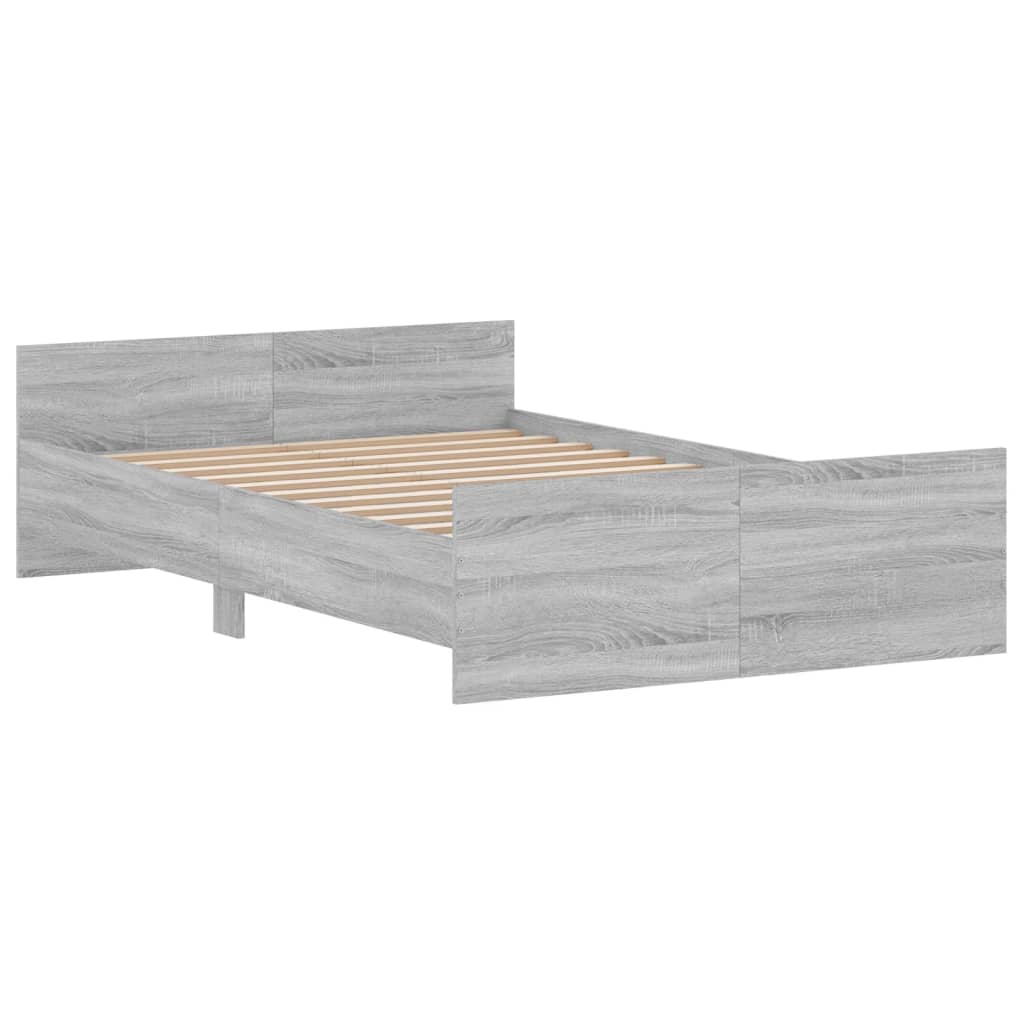 Giroletto Con Testiera E Pediera Grigio Sonoma 120x190 cm - Image 3