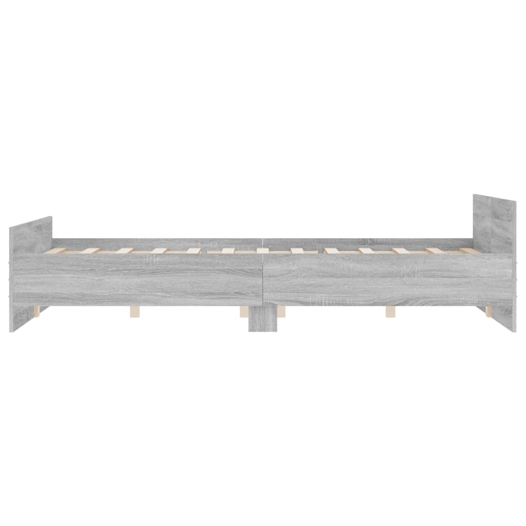 Giroletto Con Testiera E Pediera Grigio Sonoma 120x190 cm - Image 5