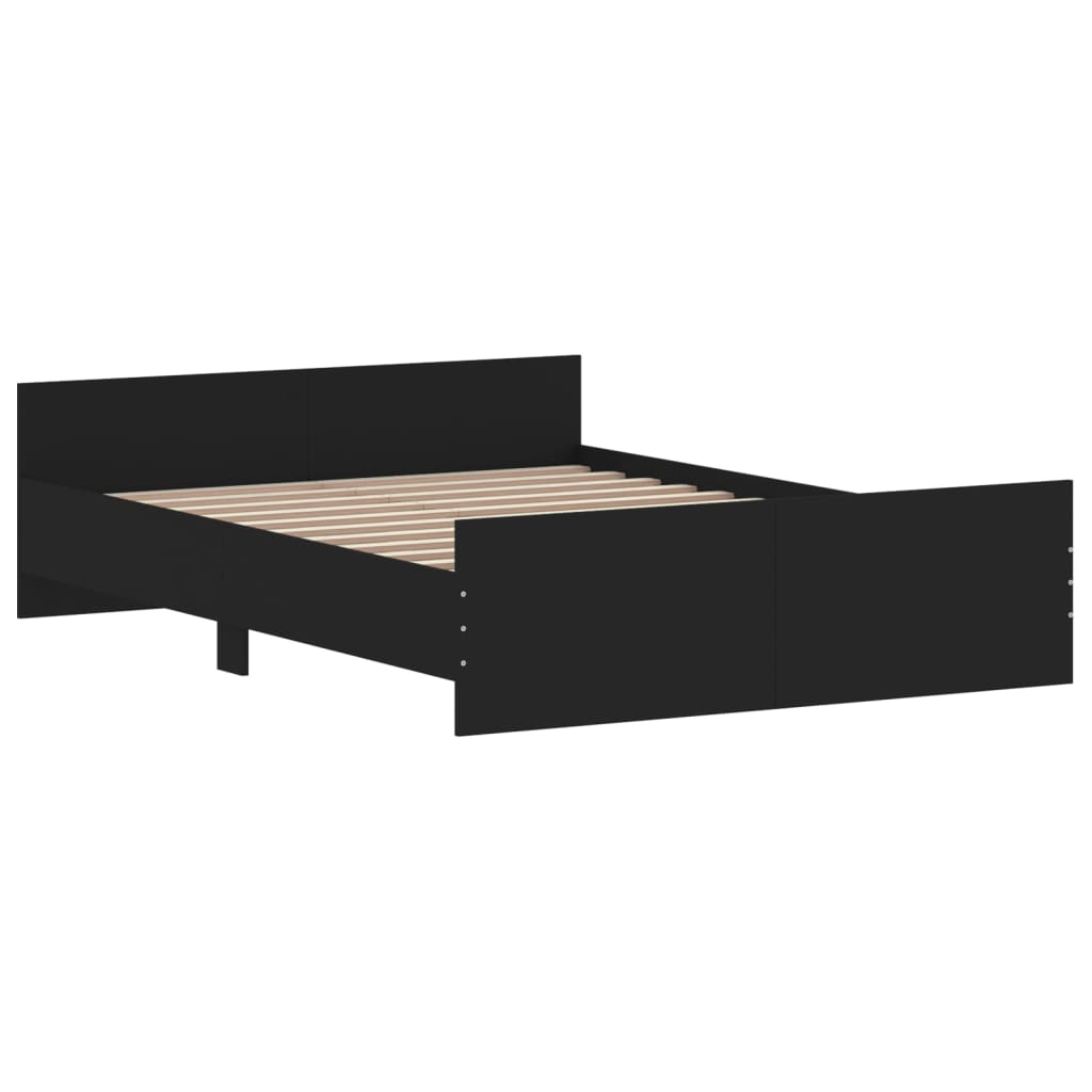 Giroletto Con Testiera E Pediera Nero 140x190 cm - Image 3