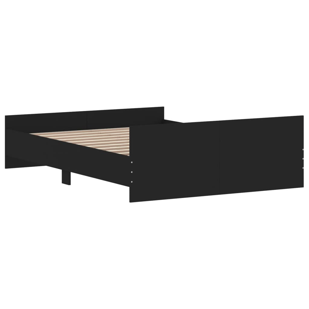 Giroletto Con Testiera E Pediera Nero 140x190 cm - Image 6