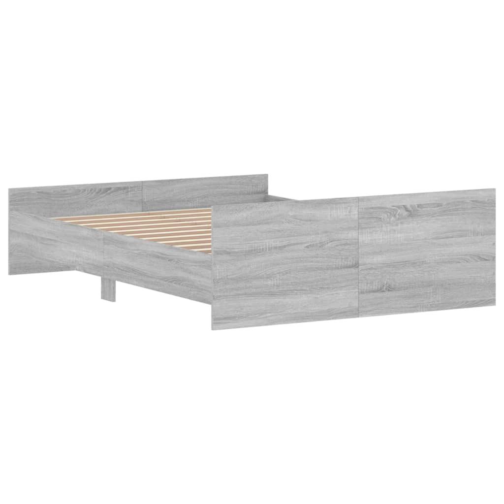 Giroletto Con Testiera E Pediera Grigio Sonoma 140x190 cm - Image 6