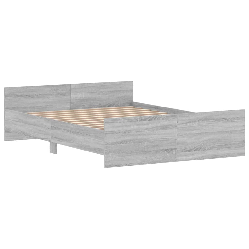 Giroletto Con Testiera E Pediera Grigio Sonoma 135x190 cm - Image 3