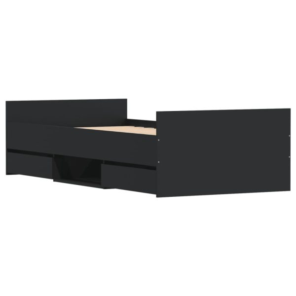Giroletto Con Testiera E Pediera Nero 100x200 cm - Image 4